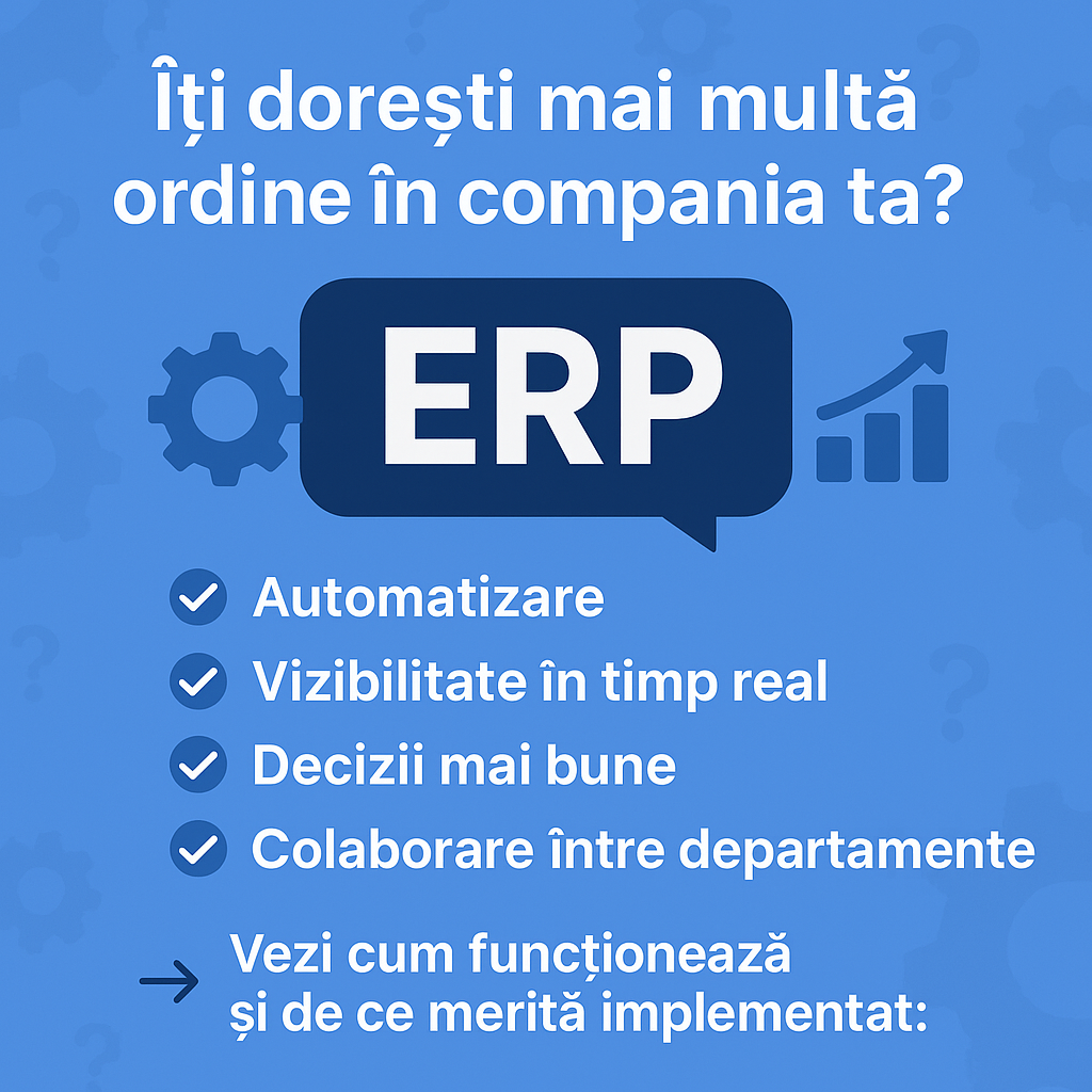 Legatura unui ERP cu departamentele unei companii, in special cu cel Administrativ
